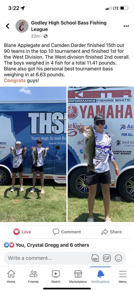 Heath_Applegate's tweet image. The Best 90 teams in the state of Texas battled it out Lake Palestine. The boys finished 15 of 90. Couldn’t be more proud of them. #thsba
