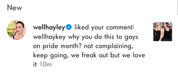 LMAO HAYLEY ATWELL