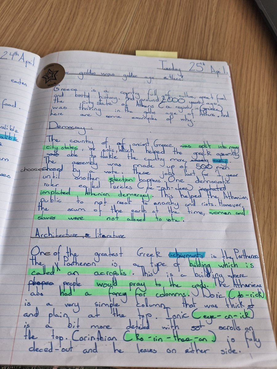 What a joy it was to see such high quality writing  linked to the <a href="/InspirationEast/">Inspiration Trust</a> primary History <a href="/DeSkilledTeach/">Ben Arscott</a> curriulum on Friday <a href="/Diamond1Academy/">Diamond Academy</a>