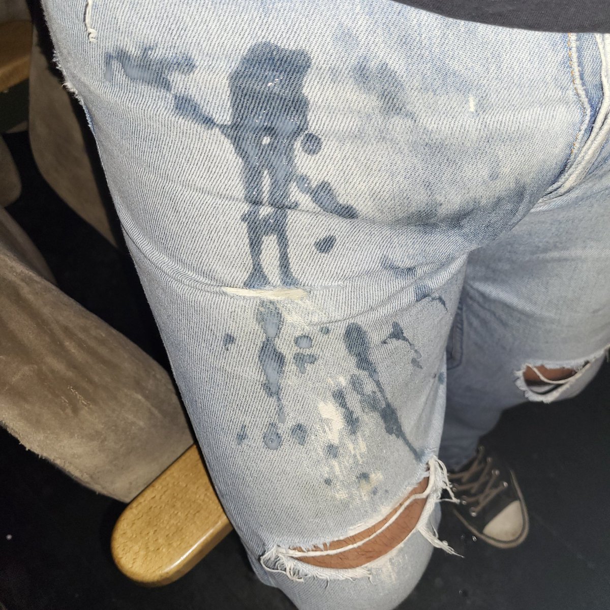 SpunkyLevisJeans on Twitter: "At the gay porn cinema, offering my jeans as cum rag to the horny