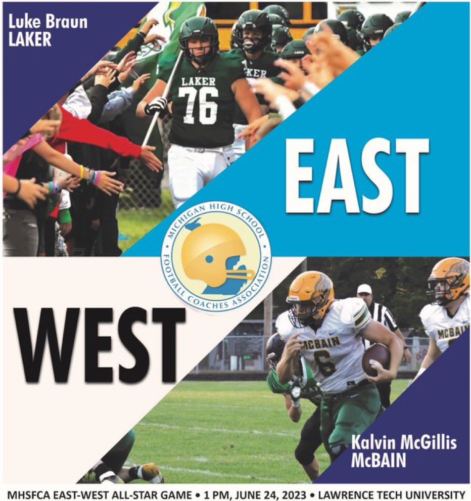 Had a great time supporting <a href="/Chuckdavidek/">Charlie Davidek</a> today at the <a href="/michiganhsfca/">MHSFCA</a> East-West All-Star game!!!  Great event and Charlie played great!!