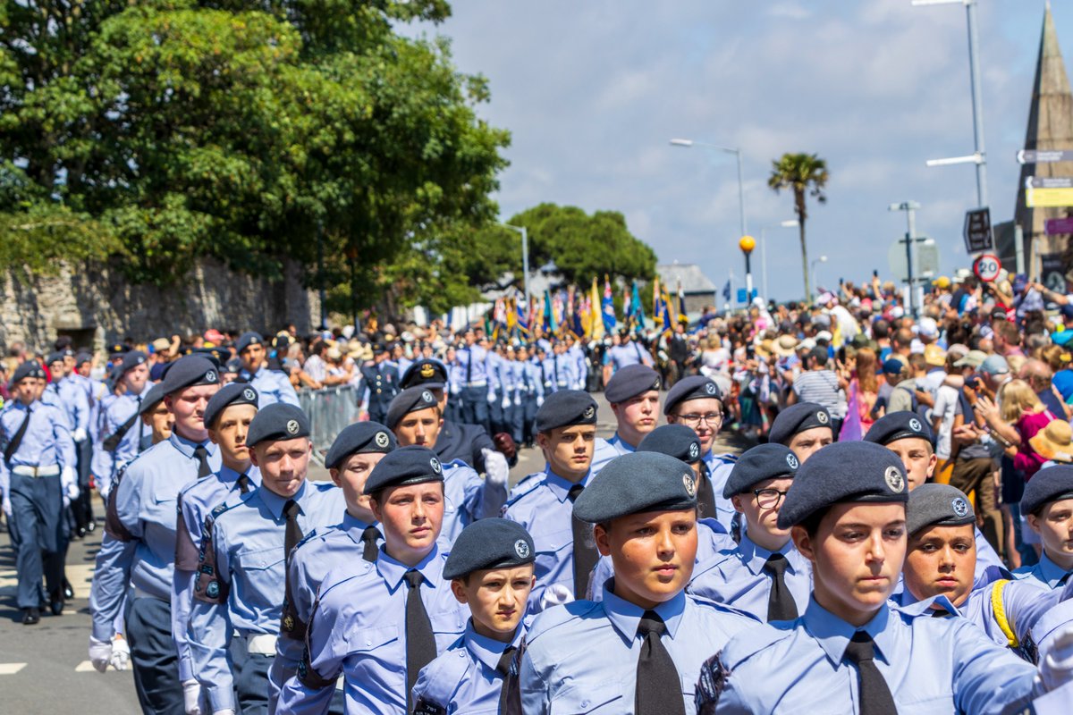 JoryMundy's tweet photo. The National Armed Forces Day Parade in Falmouth, Cornwall. #ArmedForcesDay #armedforcesday2023 #ArmedForcesWeek #armedforces #falmouth #cornwall #Cornwall2023 #SaluteOurForces #Military (1/2) https://t.co/076Mi86mh1
