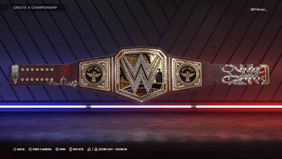 Who wants this custom @Windham6  (Bray Wyatt) Custom Undisputed WWE Universal Title? #WWE2K23 #TheFiend