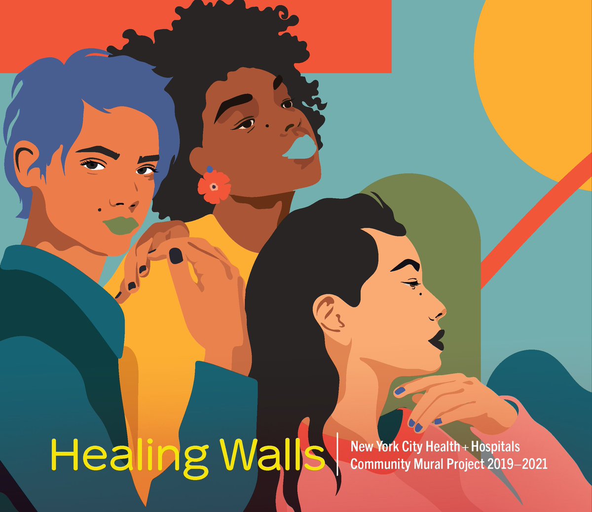 LMTischFund's tweet photo. Our incredible @Surgeon_General Vivek Murthy and @luftr celebrate the book, Healing Walls: @NYCHealthSystem Community Mural Project, an #ArtsInMedicine project connecting artists with #publichospital #Healthcare staff https://t.co/JyGPvB9MSZ