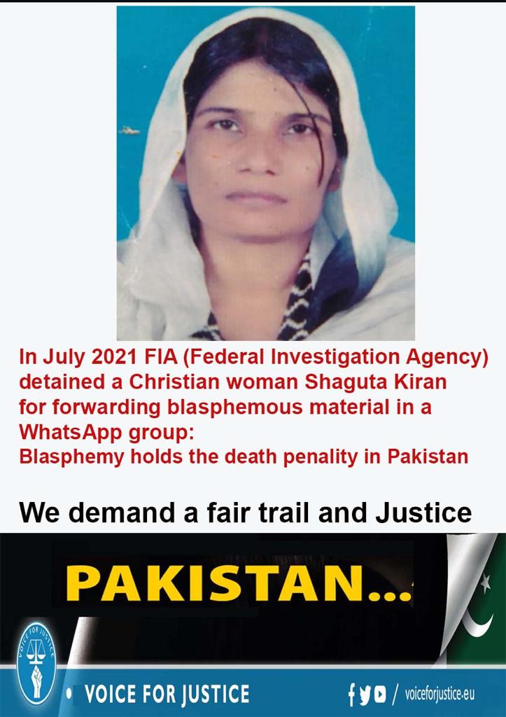 We strongly condemn the denial of freedom for #blasphemy accused #Christian woman #ShaguftaKiran again, we're hopeful that this decision will be reconsidered by the #FIA judiciary of #Pakistan and looking forward for the #Justice. #FoRBMinisterial #EndBlasphemyLaws #BlasphemyLaws