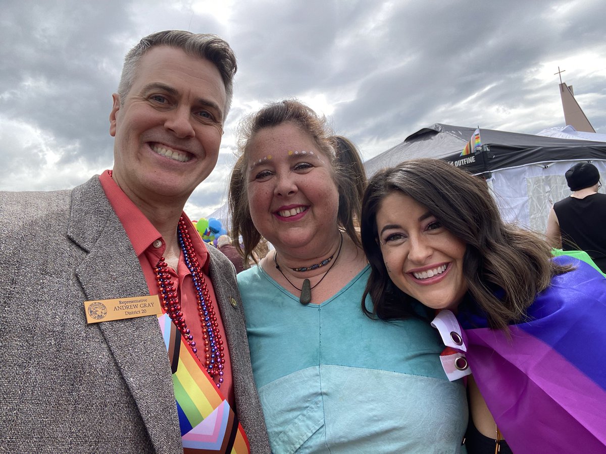 rep_gray's tweet photo. So happy to celebrate #PrideAnchorage as co-Grand Marshal of the #PrideParade with @rep_jennie! Such a wonderful event! Big thanks to organizers for an epic parade. https://t.co/j87JDIsxID