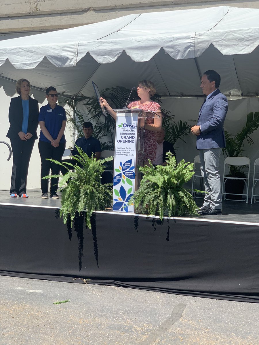 Councilmember Marni von Wilpert (@marnivonwilpert) on Twitter photo So much anticipated excitement at the grand opening of <a href="/OasisSanDiego/">San Diego Oasis</a> new center in Rancho Bernardo this morning!
By ensuring our older adult residents live connected and active lifestyles, centers like these supplement <a href="/CityofSanDiego/">City of San Diego</a>’s community center and senior programming. So much anticipated excitement at the grand opening of <a href="/OasisSanDiego/">San Diego Oasis</a> new center in Rancho Bernardo this morning!
By ensuring our older adult residents live connected and active lifestyles, centers like these supplement <a href="/CityofSanDiego/">City of San Diego</a>’s community center and senior programming.