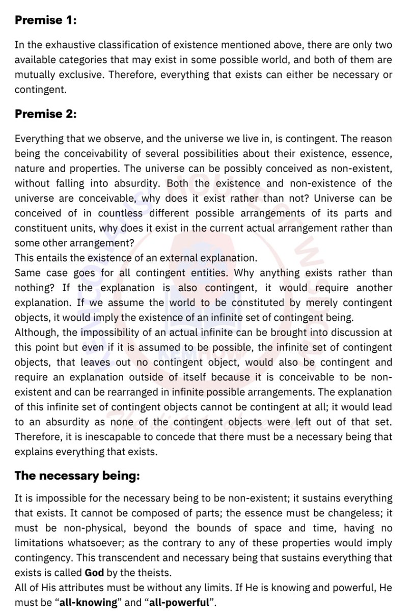 @IbnJom @ZHB_Javaid @_titanslayer_ 'The Necessary Being' by Alexander Pruss might be helpful...
This is also covered in Hamza Tzortzis's 'The Divine Reality'.
A brief summary is here in the attachments below.