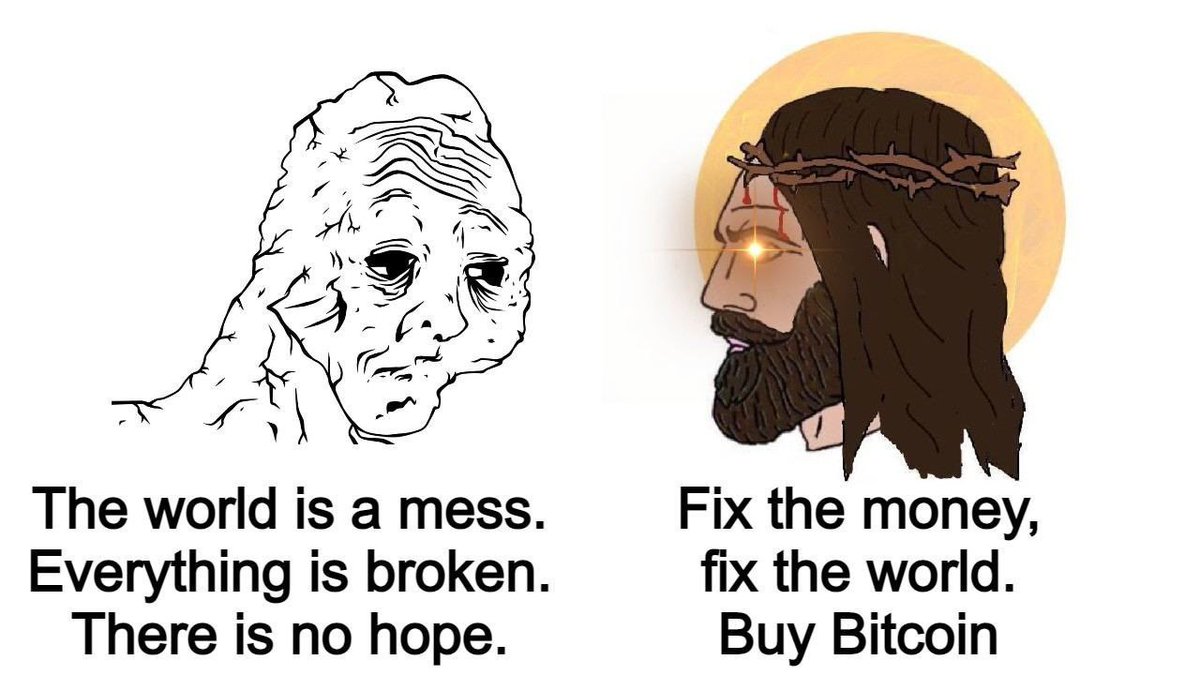 Fix the money, fix the world.
Buy #Bitcoin