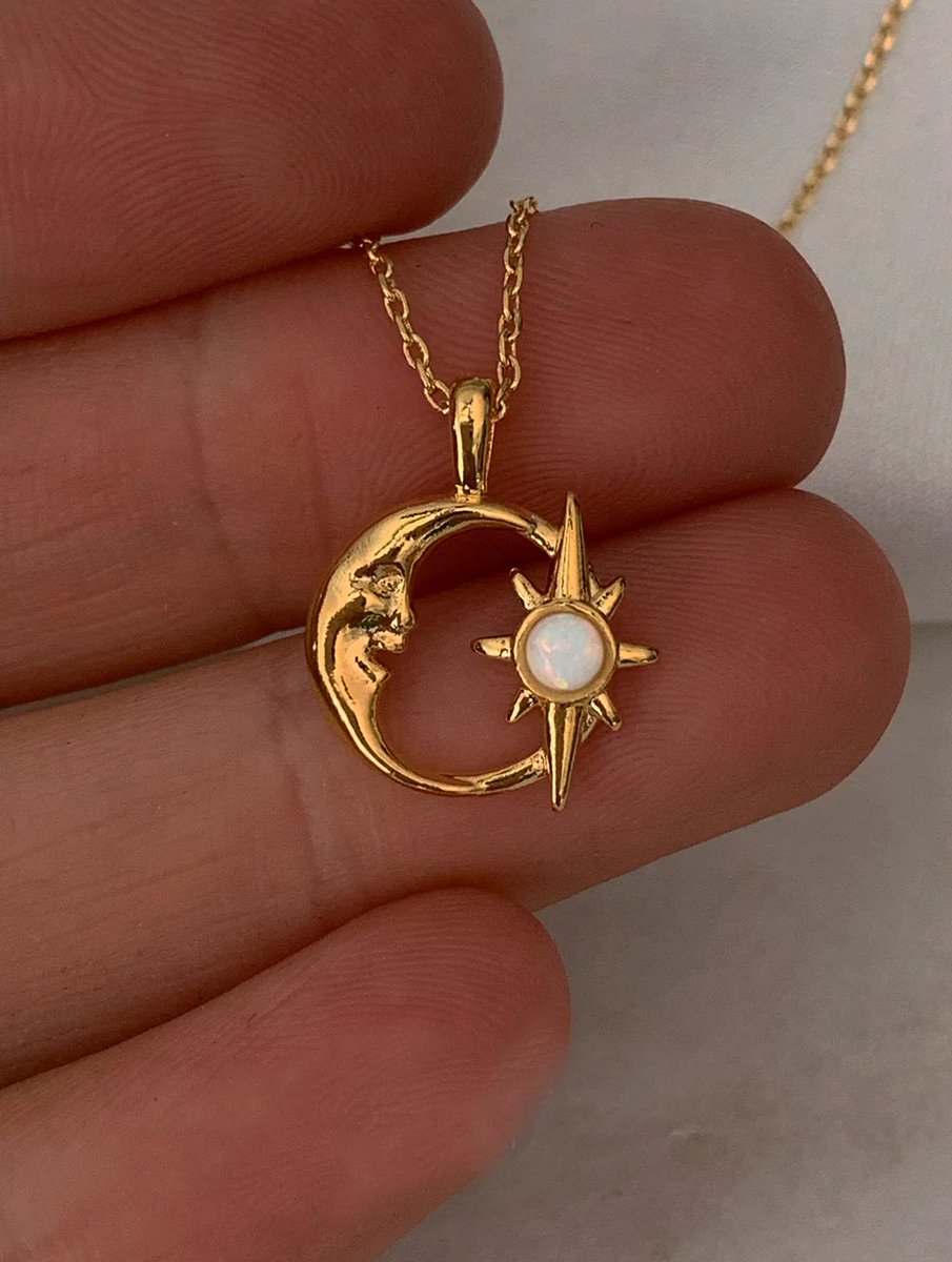 sun and moon necklace
