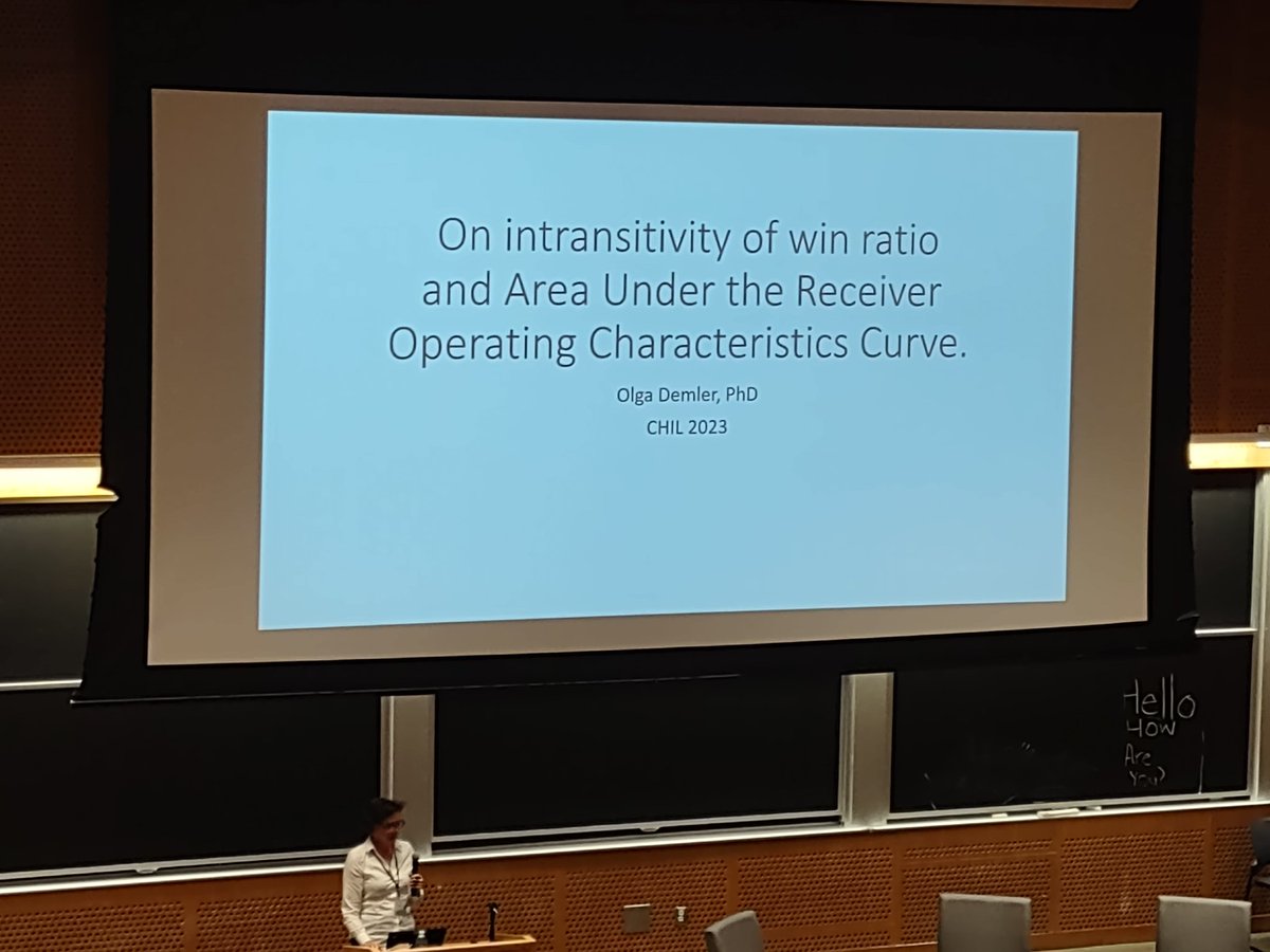 A talk on 'On intransitivity of win ratio and area under the receiver operating characteristics curve'