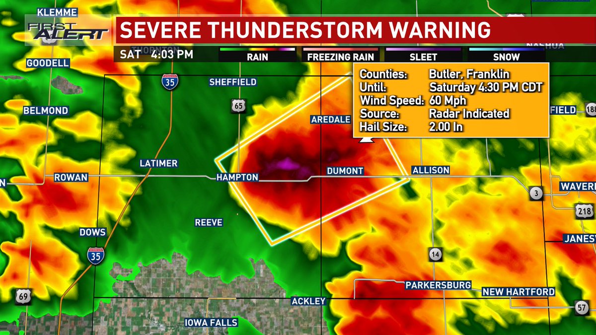 KCRGTV9 First Alert Weather on Twitter "Severe Thunderstorm Warning