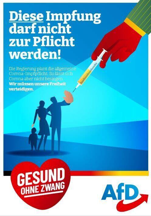 Alle Ungeimpften im Kreis #Sonneberg  haben am Sonntag die Möglichkeit mit einer Stimme für Robert #Sesselmann den Impffanatikern die rote Karte zu zeigen.