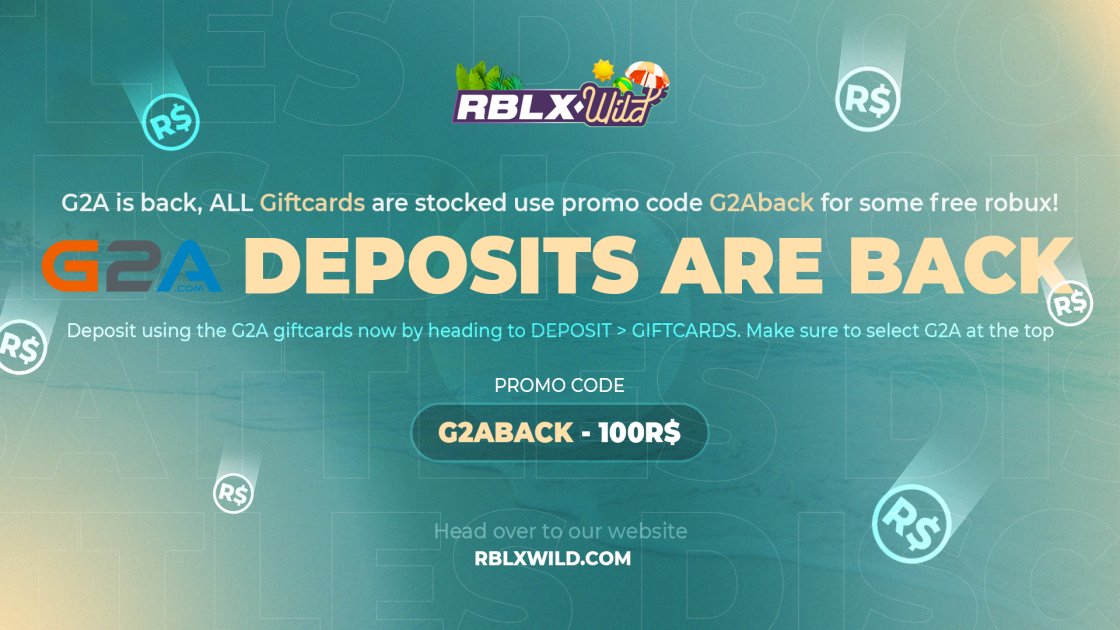 Rblxwild Promo Codes