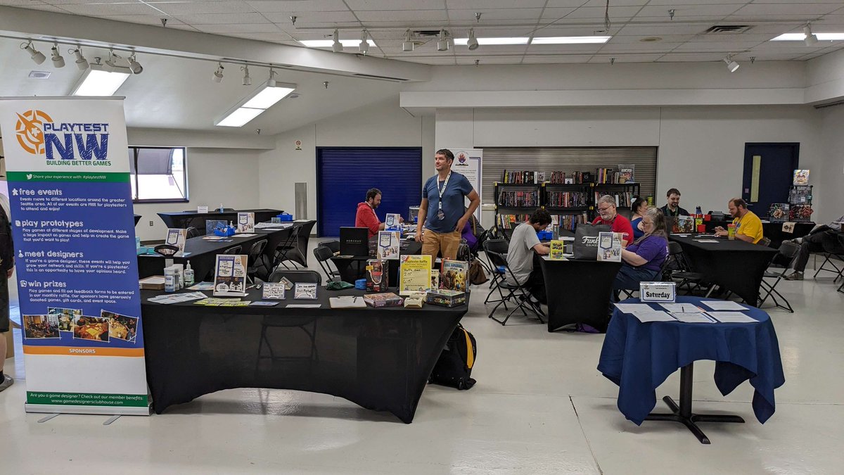 We're <a href="/wasummercon/">Washington State Summer Con</a> this weekend! Come playtest games with us on the 2nd floor of the pavilion. Playtest games by local designers, share feedback, and win game prizes!