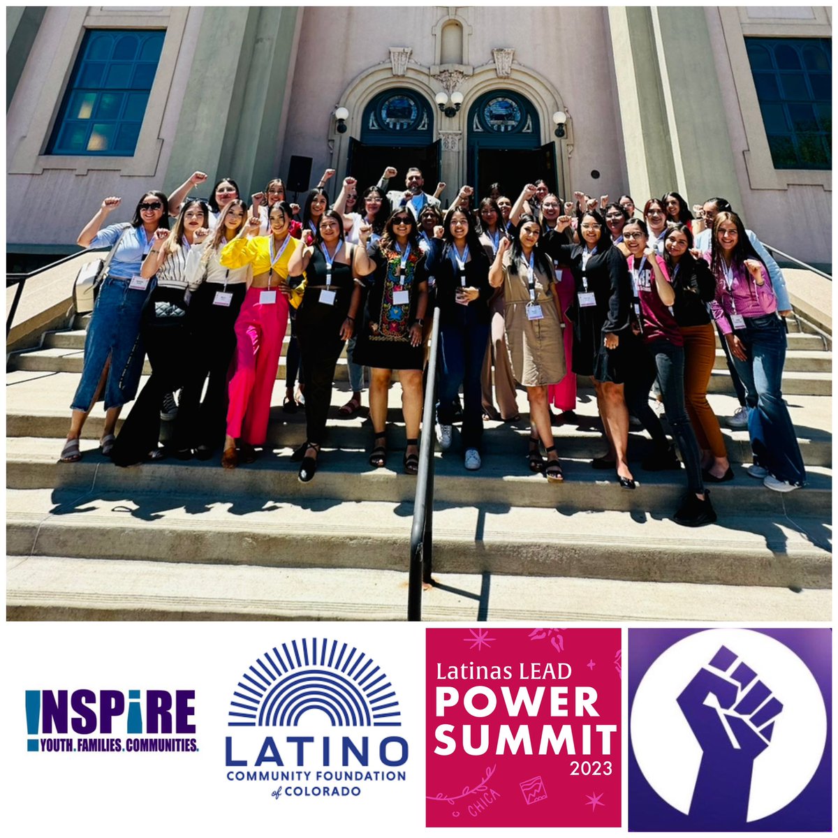 Inspirecolorado's tweet photo. INSPiRE representing at the Latinas Lead Power Summit 2023! Mil gracias to the @latinocfc for hosting this event and our students and young professionals! ✊🏼💜 #LLPS23 https://t.co/foH85Qcspn