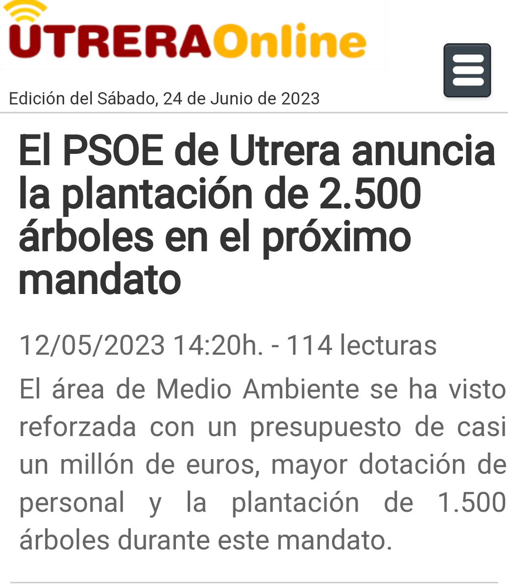 sostenibleyverd's tweet photo. En el primer día del verano y con estás brutales temperaturas nos acordamos de todas las #promesas de plantar #miles de #árboles .

Y las #mentiras con las que hemos sido engañados.

No tenemos esos miles de árboles plantados.

Pero si cientos de árboles #talados 

#Herencia https://t.co/xigUdTsgTj