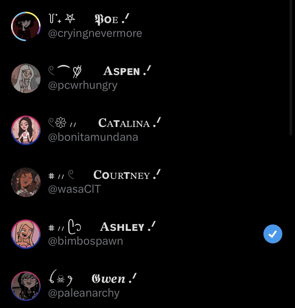 strawberry⠀.⠀

feel free to interact with any of my muses !!  💕