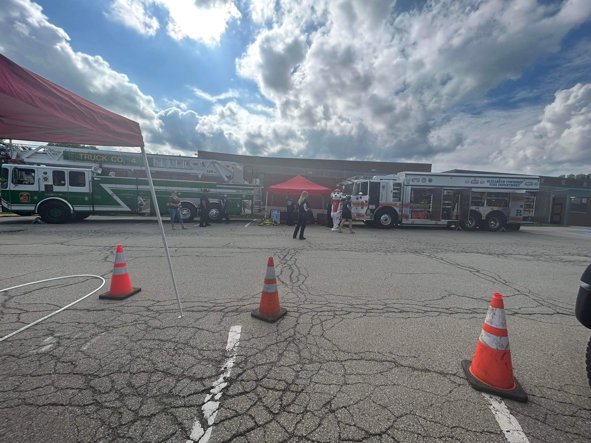 Stop out at the Elizabeth Forward Middle School to meet and learn about your Elizabeth Township #FirstResponders! We will be here until 7pm.