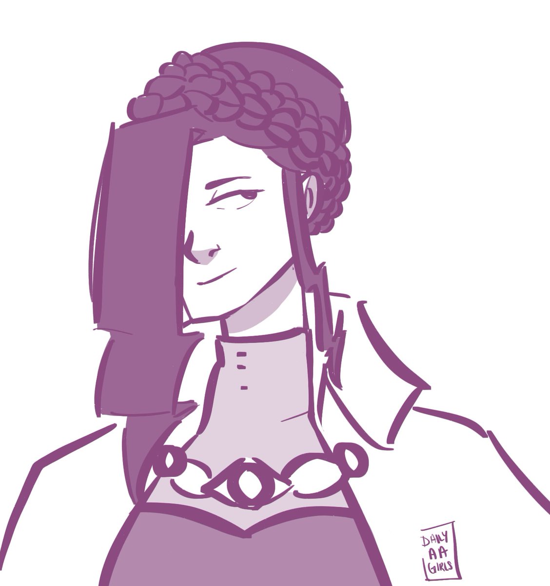 dailyaagirls's tweet photo. day 26: woman,, 

#justinecourtney #aceattorney https://t.co/xYr2SFx68W