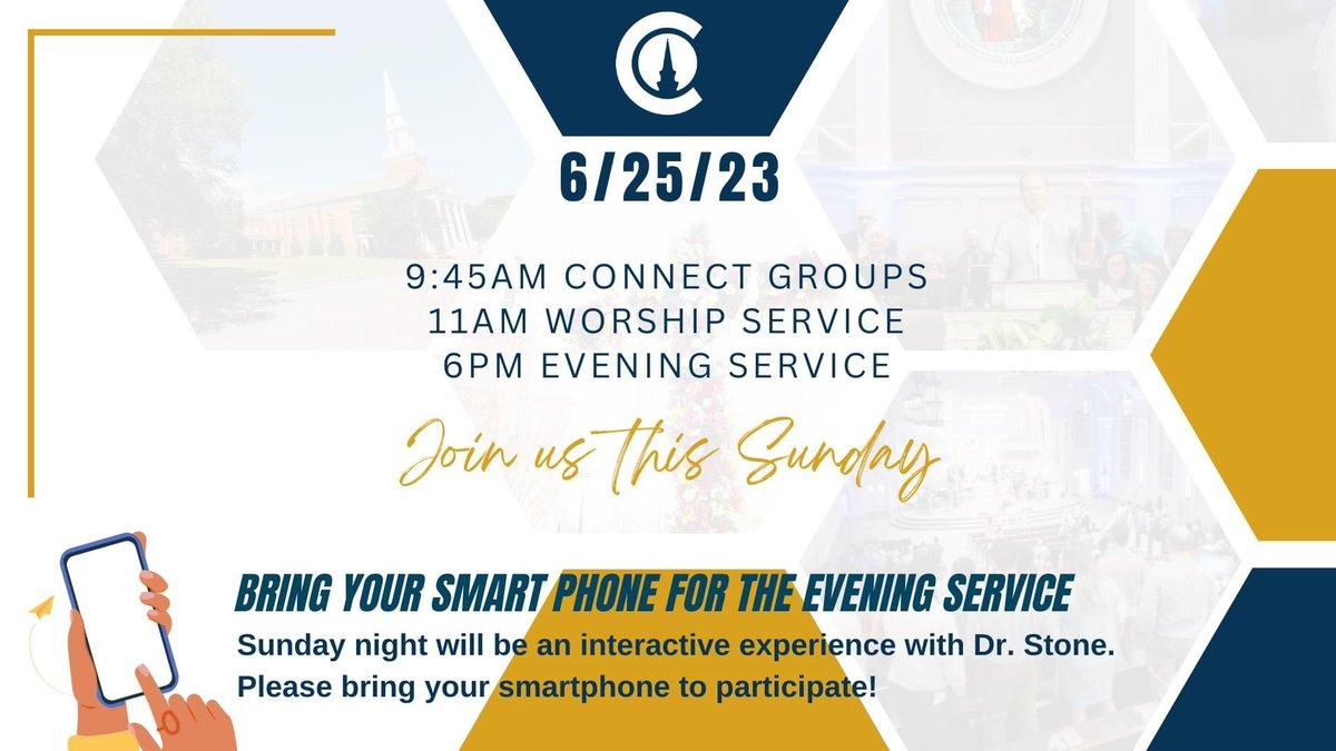 FBC Columbia, MS (@columbiafbc) on Twitter photo Join us this Sunday, June 25th! Connect groups at 9:45am, Worship at 11am, and return Sunday night at 6pm for an interactive experience w/ Dr. Randy Stone. Aka our new interim Equipping Pastor! <a href="/RStone56/">Randall Stone</a> Join us this Sunday, June 25th! Connect groups at 9:45am, Worship at 11am, and return Sunday night at 6pm for an interactive experience w/ Dr. Randy Stone. Aka our new interim Equipping Pastor! <a href="/RStone56/">Randall Stone</a>