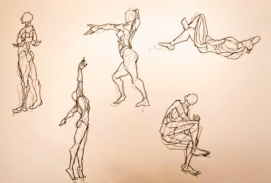 #1日1模写 Ⅲ　180/365
今日は筋肉人体と、くねくね滑り台でした✨
筋肉の場所を覚えたいな〜🌸🥰 https://t.co/ZfTZaSVpvj