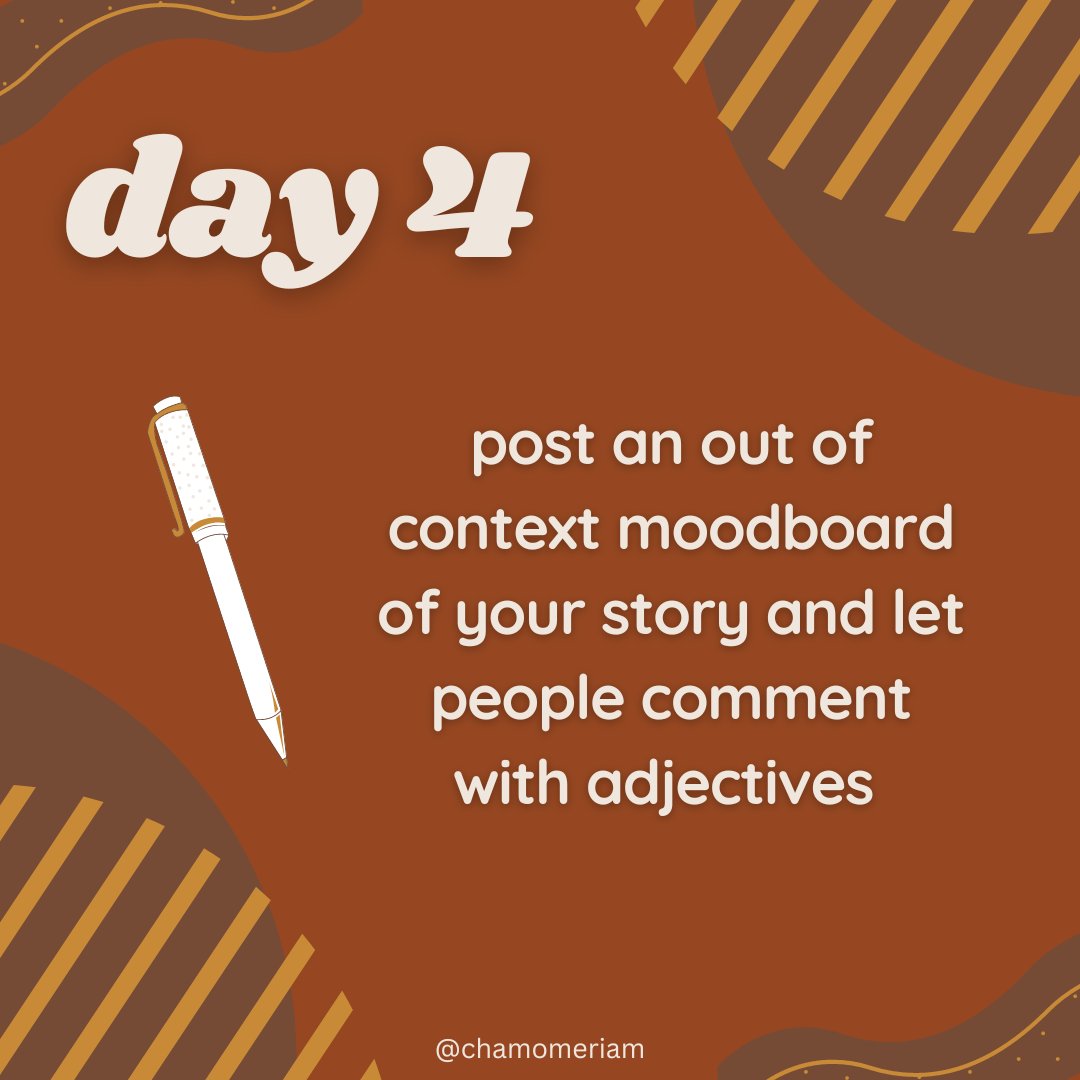 day four of #writercare ⛺️

post an out of context moldboard for your story and let people comment with adjectives that remind them of it. if you want, save those aesthetic adjectives to keep in mind while you work on that WIP!