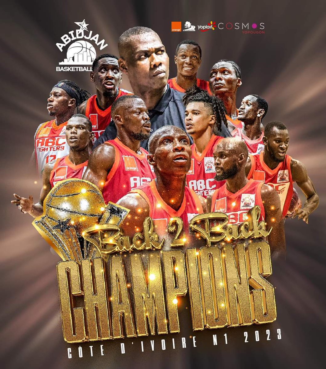 LKsportif's tweet photo. ABC a gardé son trophée 🏆 de champion national après avoir balayé JCAT (2-0) en finale.
En vrai Dangôrô, ils ont gagné au moment le plus important. #BasketCIV #B225 https://t.co/bzxCKGYujM