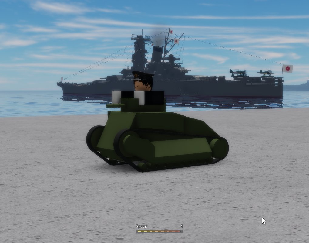 Ohitoyo86's tweet photo. RO-Scale Daihatsu landing craft, paired with a driveable Type 89 I-Go medium tank.

#ROScale 
#roblox 
#日本海軍 
#JapaneseNavy
#日本陸軍 
#JapaneseArmy https://t.co/vXLo8iR2yd