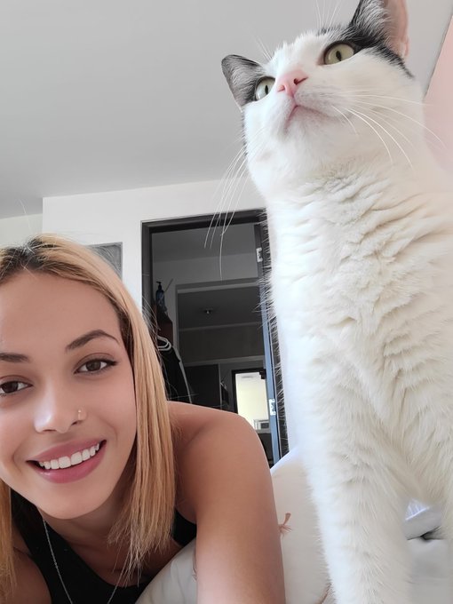 It's official: My cat has mastered the art of stealing hearts and hogging the bed. #MasterManipulator<a href="/tag/catgirl"class="tags"><span>#catgirl</span></a><a href="/tag/mastermanipulator"class="tags"><span>#mastermanipulator</span></a>