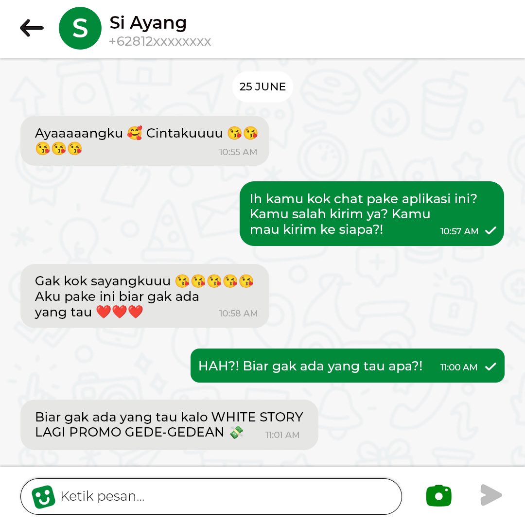 whitestoryid's tweet photo. Pssst~ pssst~ gak usah bilang siapa-siapa kalo WHITE STORY LAGI PROMO GEDE-GEDEAN DI PAYDAY INI YAAAA! 👀
Gak percayaaa? Cusss kepoin next slides deh~
#Skincareforeveryone #easyglowingaja #paydaypromo https://t.co/mJowxGcQ3y