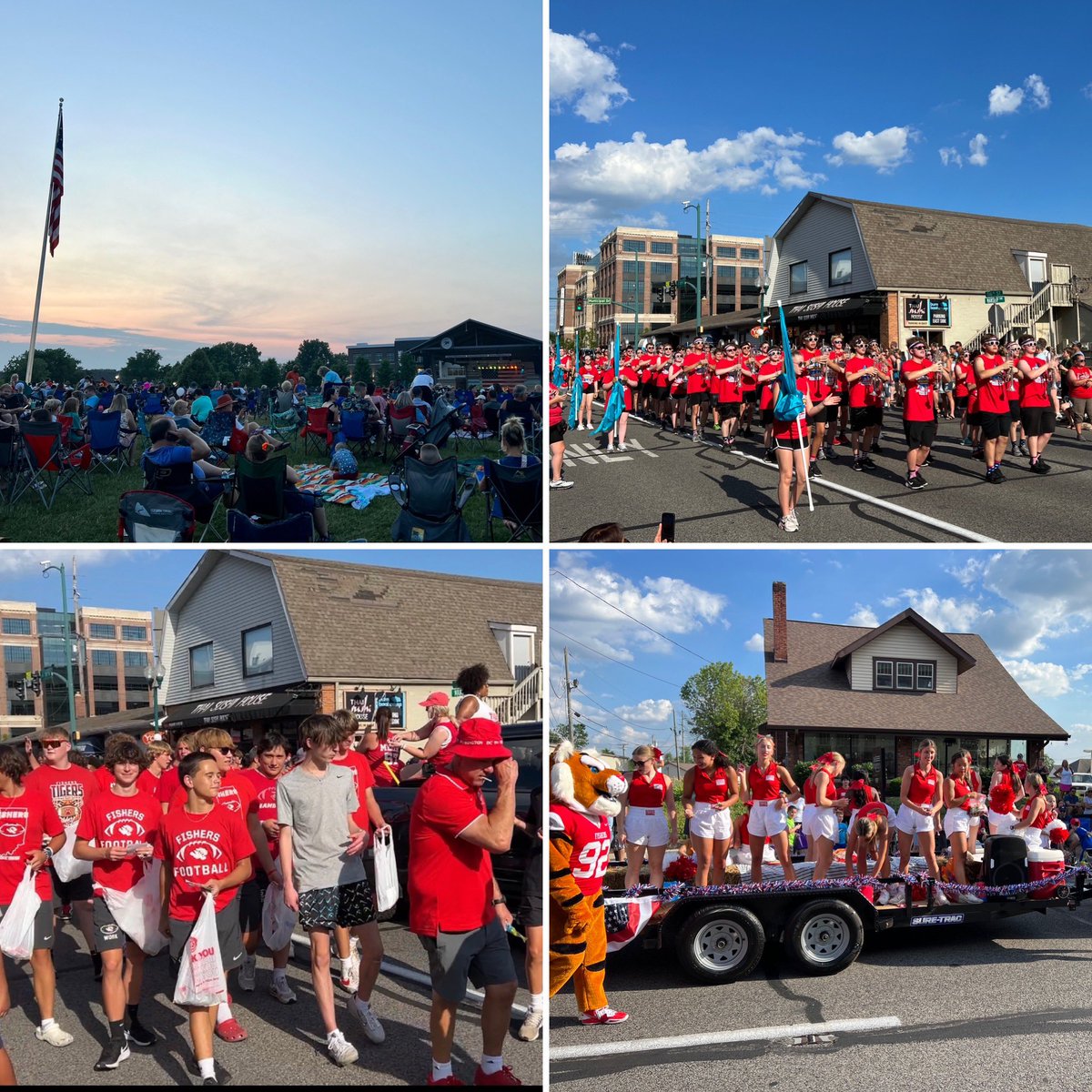 What a great day @FishersIN! ❤️ 
Parade 🎉         Concert 🎶
Drone light show & fireworks 🤩
Hope you enjoyed the day #FCEfish @FCEhse! #SparkFishers💙 #CelebrateCommunity