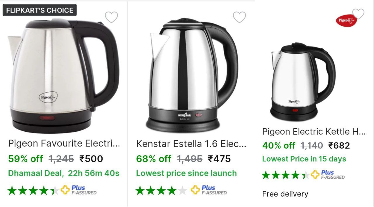 Pigeon favourite electric kettle deals