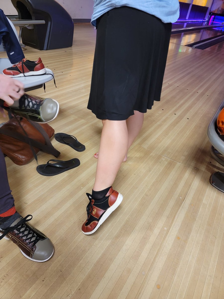 You know <a href="/MerryQuinn/">Megan Mize, PhD</a> is ready to bowl at #cwcon2023 when she poses for a shot.