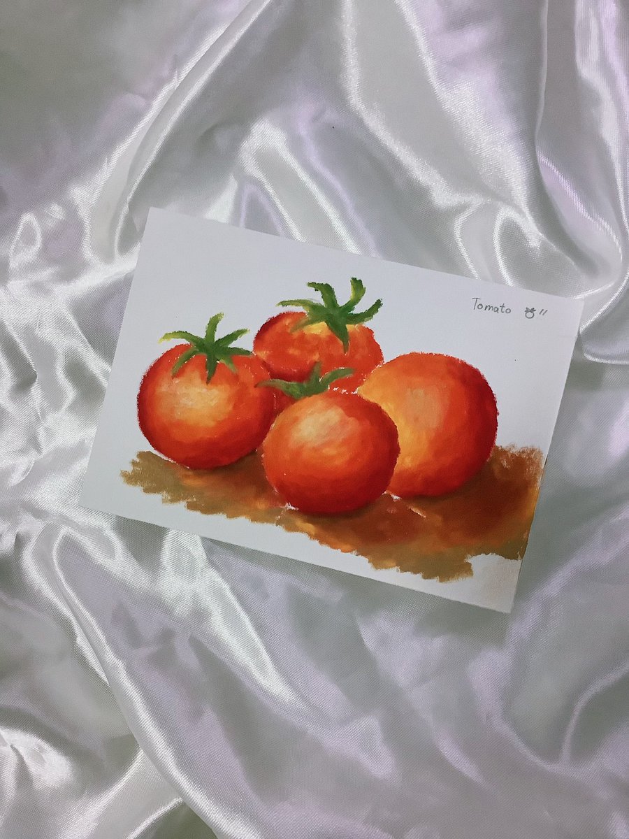 m_ee_m_eedkys's tweet image. Hello Sunday ❤️ วันนี้เอาน้องมะเขือเทศมาฝากคั้บบ เค้าบอกว่ากินมะเขือเทศแล้วแก้มจะแดง ☺️
 #coloroftheday
#oilpastel
#สีชอล์ค
#มาอวดโฮมุ้ 
#ชุมชนนักสร้างสรรค์