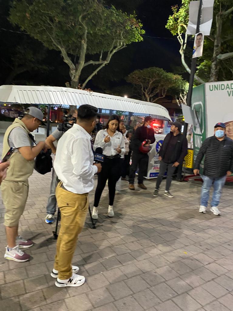 Conferencia de prensa de candidatos a alcaldía de Villa Nueva por acarreos y clientelismo de parte de los oficialistas a horas de las elecciones x.com/edsonorgz/stat…