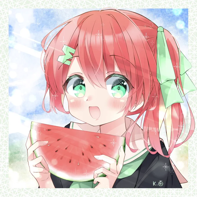 もう夏だね#melon_ori_art#オリジナル 
