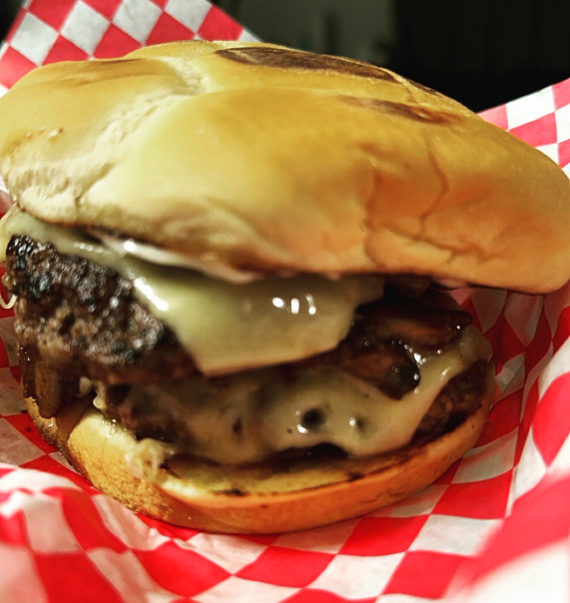 Coming soon! The mushroom-Swiss double quarter pounder! So juicy! So flavorful! Soft opening details soon! #tagafoodie