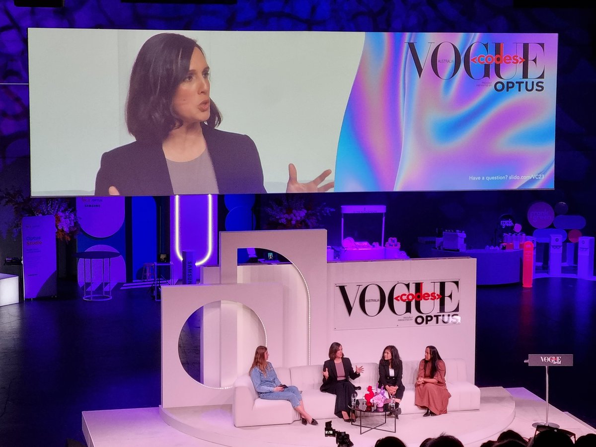 leilakhanjani's tweet photo. Delighted to attend #VogueCodes Summit 2023 & hear from some of brightest change makers about
the translation of research & #innovation into the real world!
#Changeforgood #WomenInLeadersip
#ChangingTheNarrative #GenderDiversityInSTEM
@vogueaustralia https://t.co/KqLLSxClXH
