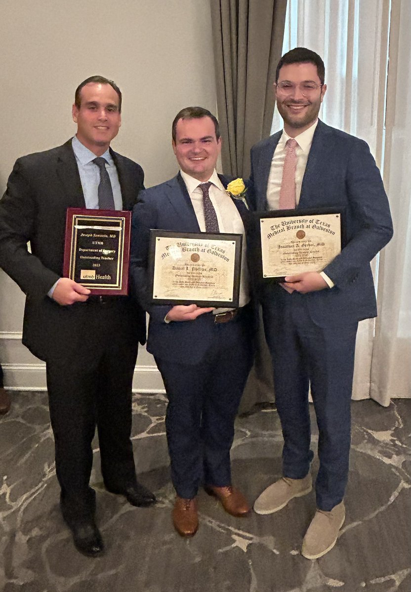 UTMBUrology (@utmburology) on Twitter photo Graduation and awards night. Congrats to Danny Phillips, graduating chief and Resident of the Year, <a href="/GerberPedsUro/">Jonathan Gerber</a> for Resident Teaching Award, and <a href="/JosephSonstein/">Joseph Sonstein</a> with the Golden Scalpel Award for medical student education. Graduation and awards night. Congrats to Danny Phillips, graduating chief and Resident of the Year, <a href="/GerberPedsUro/">Jonathan Gerber</a> for Resident Teaching Award, and <a href="/JosephSonstein/">Joseph Sonstein</a> with the Golden Scalpel Award for medical student education.