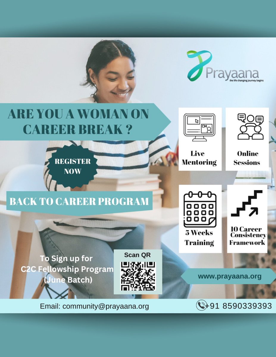 Are you a Women on Career Break!!
Register Now 
shesightmag.com/magazine/
shesightmag.com/shesight-june-…
Email : community@prayaana.org
  #CareerAdvancement #CareerPath #CareerGoals #CareerMentoring #CareerGuidance #CareerSuccess #WomenInBusiness #WomenLeadership  #SheSight