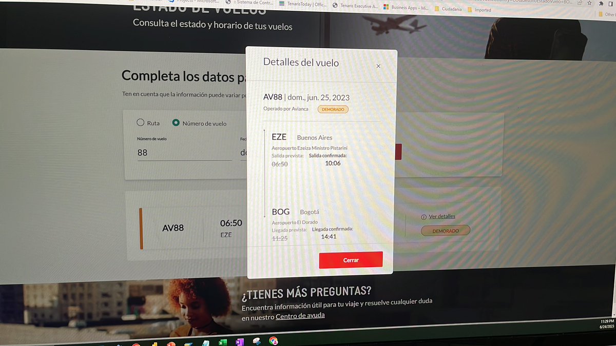 nonasasso's tweet photo. Alguien más está en este vuelo que sale es bogota con Avianca ??? #AV88 @Avianca @AviancaEscucha necesito saber si realmente se atraso para ver a qué hora voy a Ezeiza https://t.co/OIwMgaUjHX