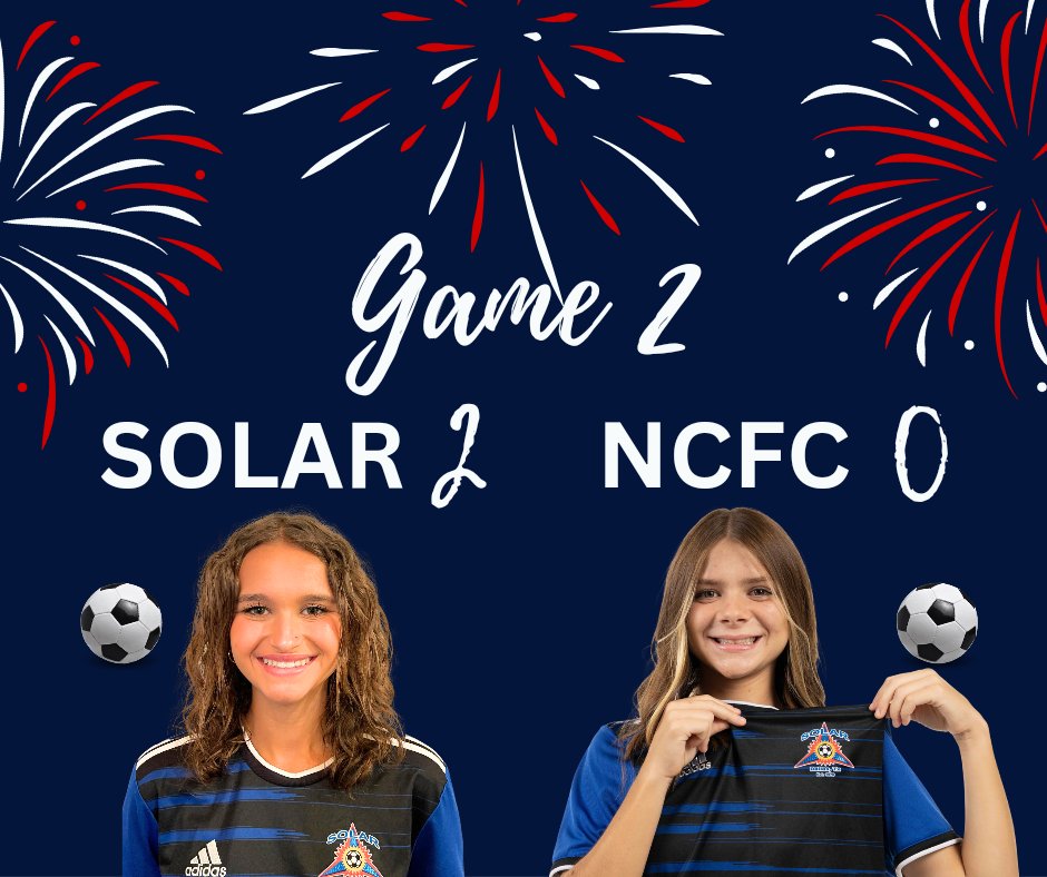 Game 2 was a 2-0 win and a full on battle against NCFC. Awesome shutout by our defense! Headed into Game 3 tomorrow at 5pm vs Miami Strikers in 1st place for our bracket!
