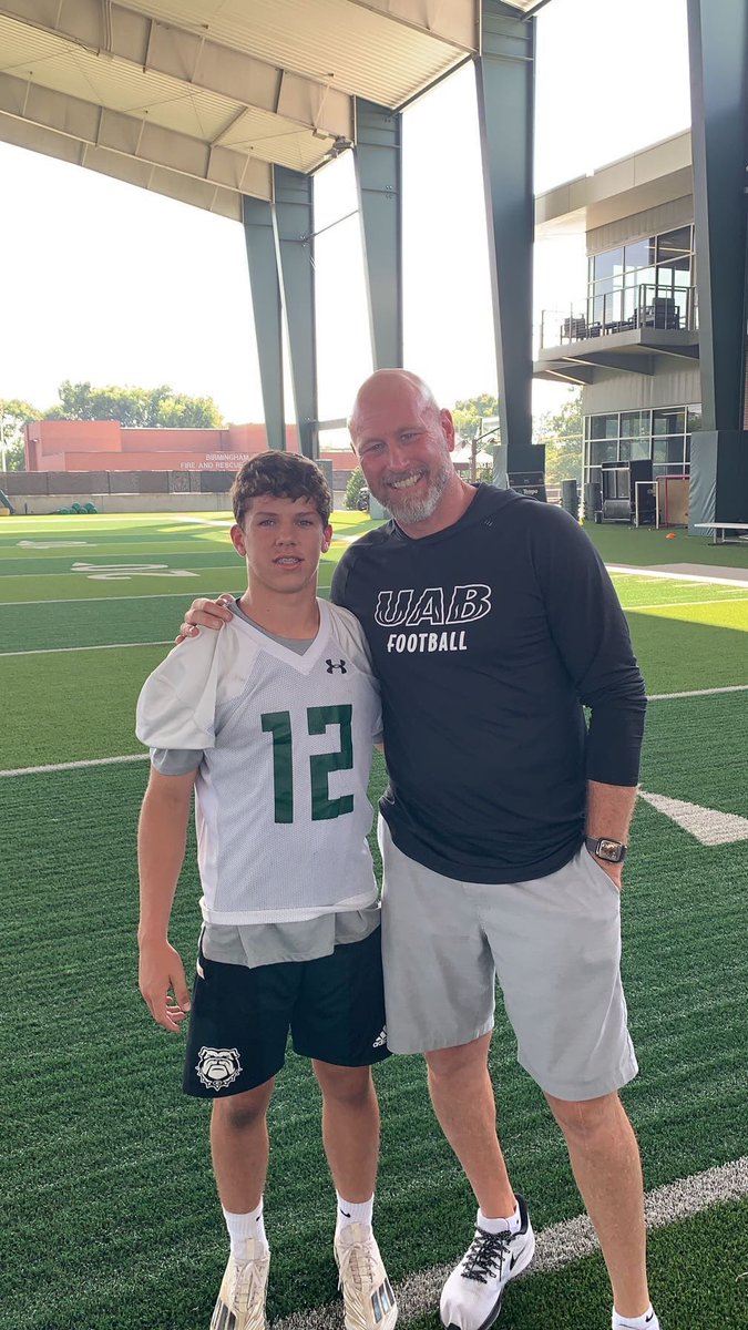 Had a really fun day today with multiple coaches at <a href="/UAB_FB/">UAB Football</a>! <a href="/CoachJamieG/">Coach Jamie Graham</a> <a href="/DilfersDimes/">Trent Dilfer</a> <a href="/coachmdavis07/">Michael Davis</a> <a href="/EthanJones54/">Ethan Jones</a>
