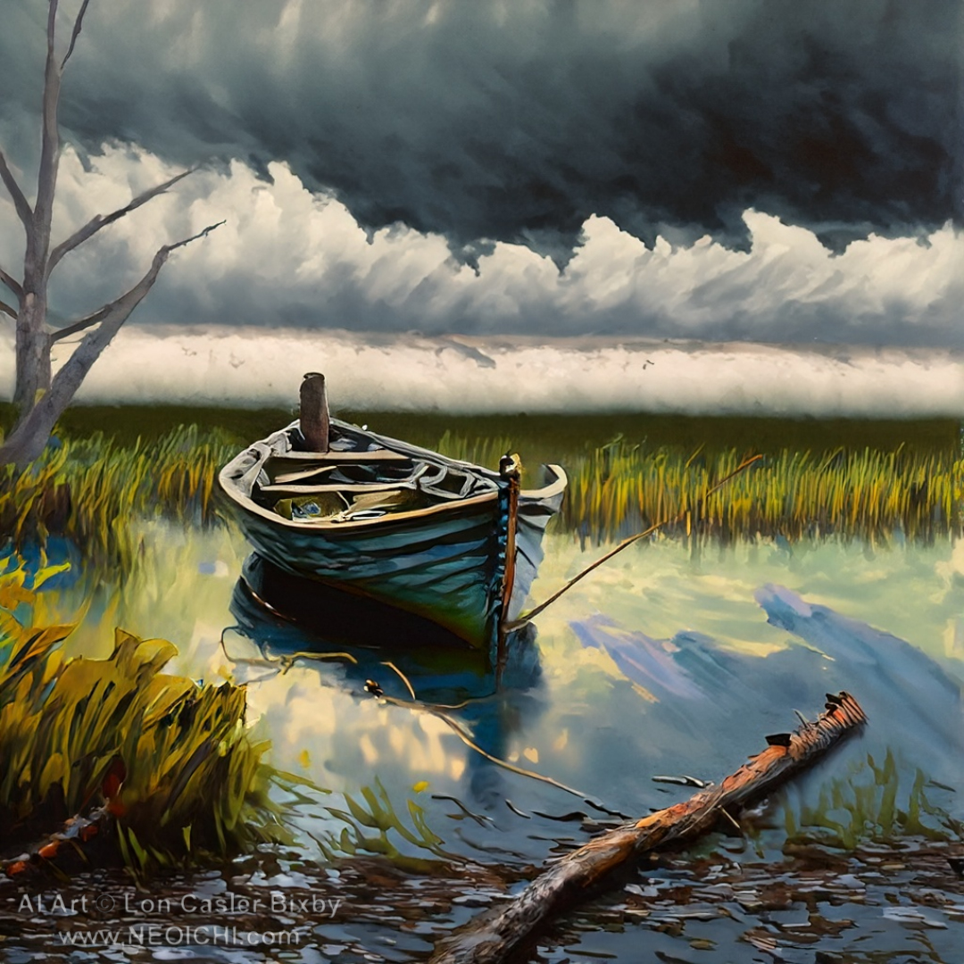 LonBixby's tweet photo. AI Art
Untitled
Lon Casler Bixby

Fine Art Prints for your Home, Office, place of Business, and Art Gallery

#AI #AIart #AIimages #AIpaintings #AIphotography #computergeneratedimages #artificialintelligence #rowboat #swamp #stormclouds https://t.co/ndICEQ2We9 https://t.co/spWAHyOutH