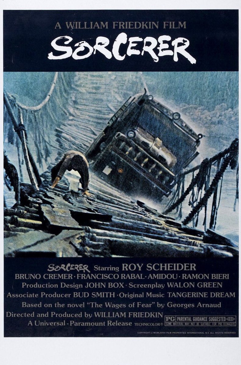 FilmNewsNos's tweet photo. 🎬MOVIE HISTORY: 46 years ago today, June 24, 1977, the movie ‘Sorcerer’ opened in theaters!
#RoyScheider #BrunoCremer #FranciscoRabal #Amidou #RamonBieri #KarlJohn #PeterCapell #AnneMarieDeschodt #FriedrichVonLedebur #ChicoMartinez #JoeSpinell #JeanLucBideau #WilliamFriedkin https://t.co/wRCoSvvk5Y