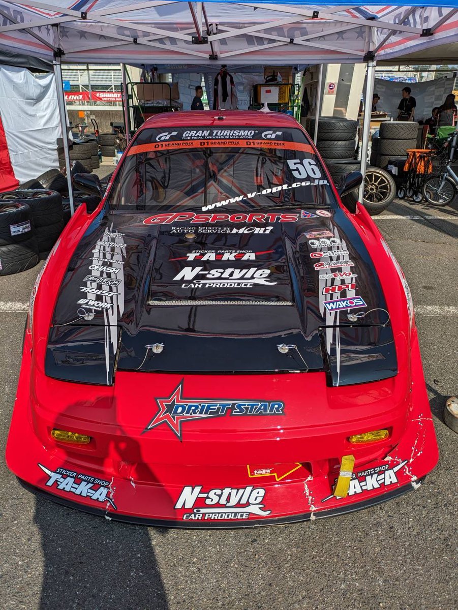 MoriGpsports's tweet photo. もりあがってますか！
D1筑波ラウンド日曜日決勝です。
ガッツリいきましょう！
応援よろしくお願いします。

#GPスポーツ
#driftstar
#autoservicemori
#saitorollcage
#ワコーズ
#workwheels
#trustgreddy
#HPI
#gcorporation
#kazamaautoservice
#vehicleline
#株式会社イー・トランス・コム https://t.co/DpvhjaMbW0