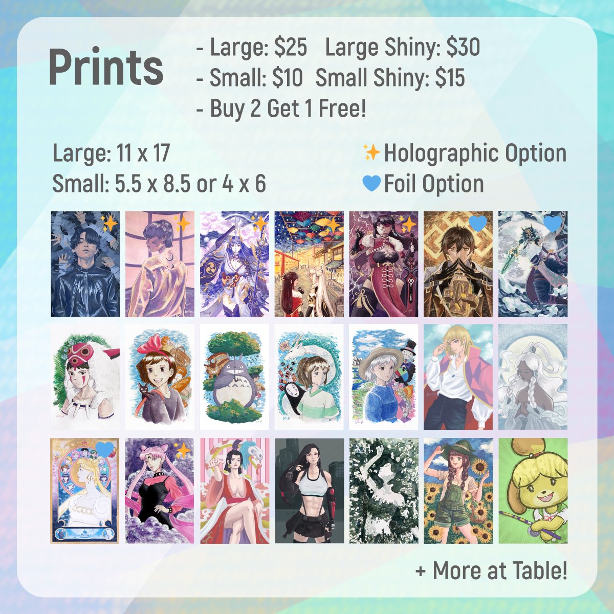 _lilisys's tweet photo. Here's my AX Catalog! I'll be at table G10 in the artist alley with my usual print and button stock, plus new stickers and charms!

#AX2023 #AX2023ArtistAlley #AXArtistAlley2023 #AnimeExpo2023 https://t.co/gLTaaLrl0n
