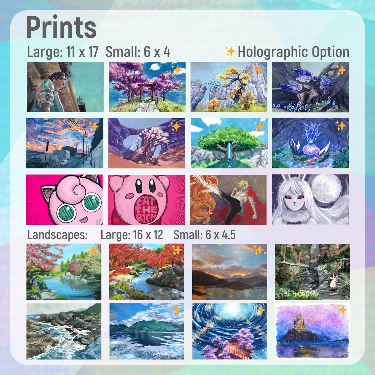 _lilisys's tweet photo. Here's my AX Catalog! I'll be at table G10 in the artist alley with my usual print and button stock, plus new stickers and charms!

#AX2023 #AX2023ArtistAlley #AXArtistAlley2023 #AnimeExpo2023 https://t.co/gLTaaLrl0n
