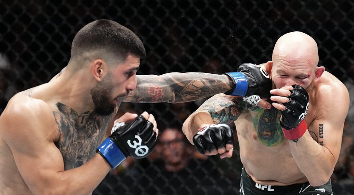 sherdogdotcom's tweet image. #UFCJacksonville Bonuses: Ilia Topuria, Josh Emmett Take Home Fight of the Night sherdog.com/news/news/UFC-…